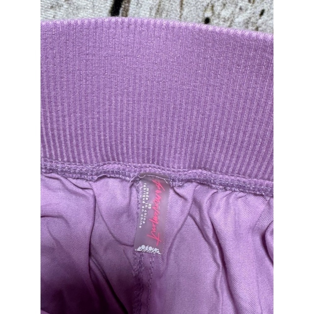 Free People Movement Vapor Oversized Harem Cargo Jogger Pant Size XS Lilac Pink - Picture 8 of 9